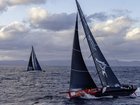 Master Lock Comanche had a slim lead over LawConnect in the battle for Sydney-Hobart line honours. (HANDOUT/ROLEX SYDNEY HOBART YACHT RACE)