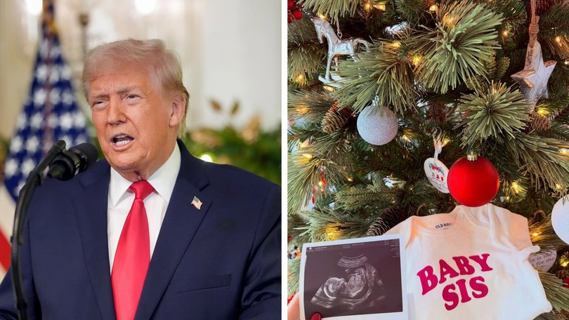 White House Press Secretary Karoline Leavitt has thanked Donald Trump as she announces her pregnancy.