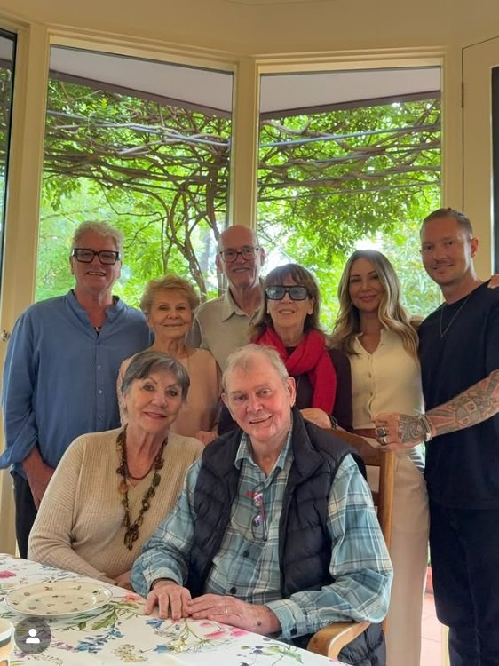 John Farnham with family on Boxing Day.