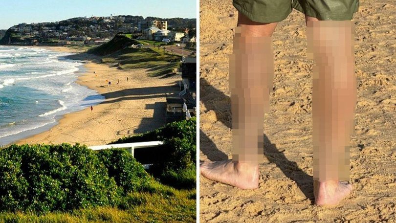 NSW Police are investigating the alleged public display of Nazi symbols after a man was reported to have been seen with extremist tattoos at a popular Newcastle beach.