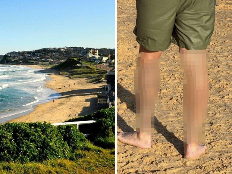 NSW Police are investigating the alleged public display of Nazi symbols after a man was reported to have been seen with extremist tattoos at a popular Newcastle beach.