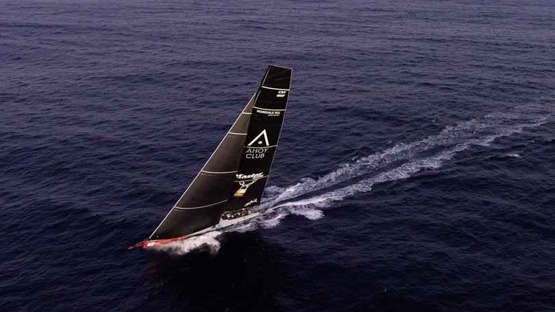 Master Lock Comanche continues to lead the 2025 Sydney Hobart, with a Sunday evening finish expected (PR Image/Supplied by Andrea Francolini, via Rolex Sydney Hobart Yacht Race)