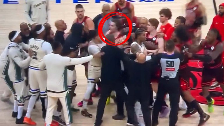 Australian NBA star Josh Giddey has been thrust into the middle of an ugly NBA scuffle.