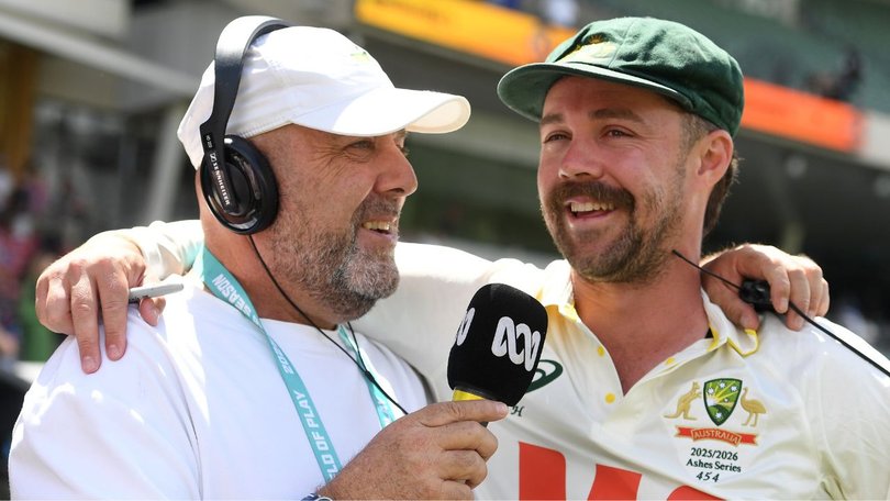 Lehmann interviews Travis head after the third Test in Adelaide. 