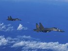 China's air force is part of large-scale military drills being conducted around Taiwan. (AP PHOTO)
