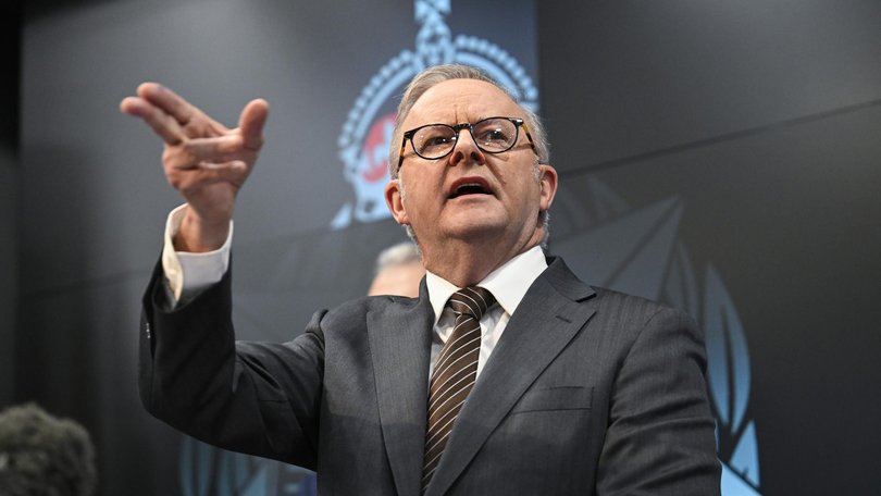 Prime Minister Anthony Albanese has vowed a ‘victory of light over darkness’. NewsWire / Martin Ollman