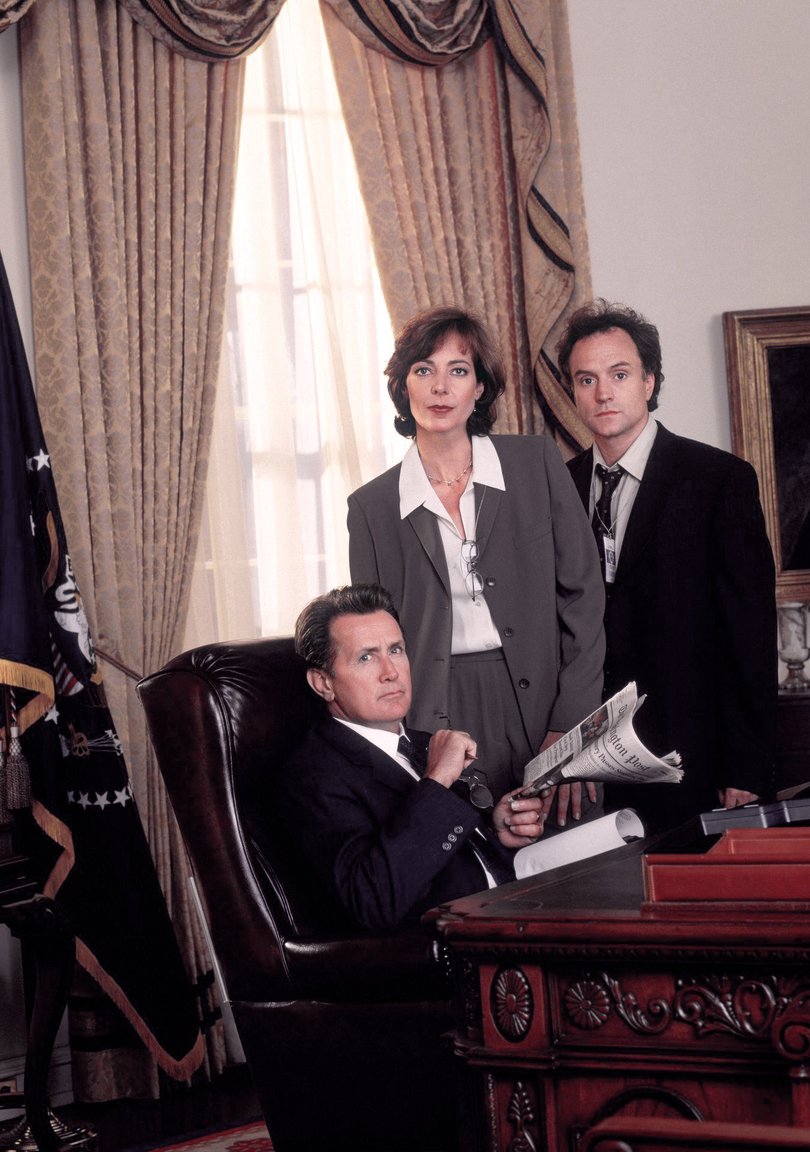 Allison Janney, Bradley Whitford and Martin Sheen in the first season.