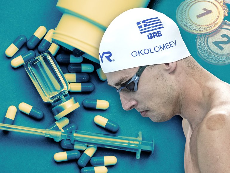 Greek swimmer Kristian Gkolomeev worked with the organisers to test the concept.