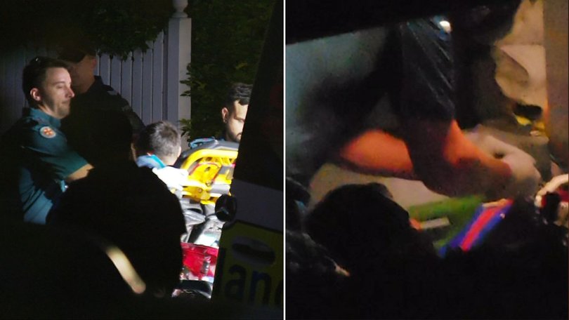 A witness said the man was ‘nearly passing out’ after the rooftop arrest.