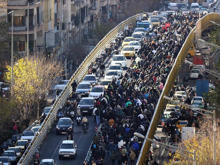 Iran's government has offered talks with unions and merchants amid the biggest protests since 2022. 
