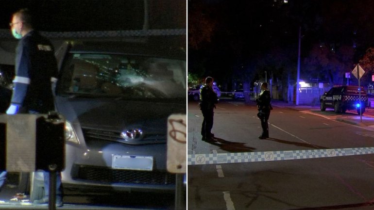 A deadly shooting in Fitzroy has sparked a police manhunt.