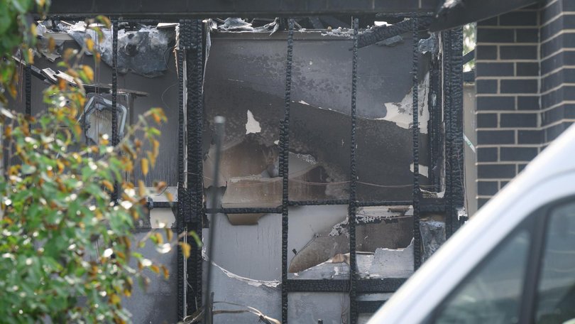 The fire caused significant damage to the home. 