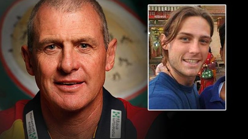 Adelaide Crows coach Phil Walsh was stabbed to death by his son Cy, who was suffering from diagnosed and untreated schizophrenia.