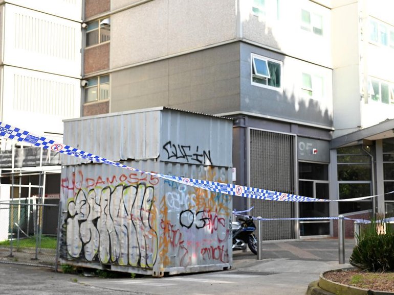 A fatal drive-by shooting follows a separate alleged stabbing murder in the same inner city suburb. (James Ross/AAP PHOTOS)