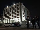 New York Police officers gather outside the Metropolitan Detention Center shortly after the arrival of captured Venezuelan President Nicolas Maduro.