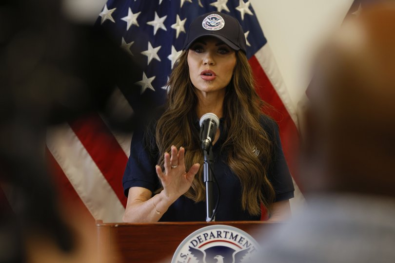 Homeland Security Secretary Kristi Noem.