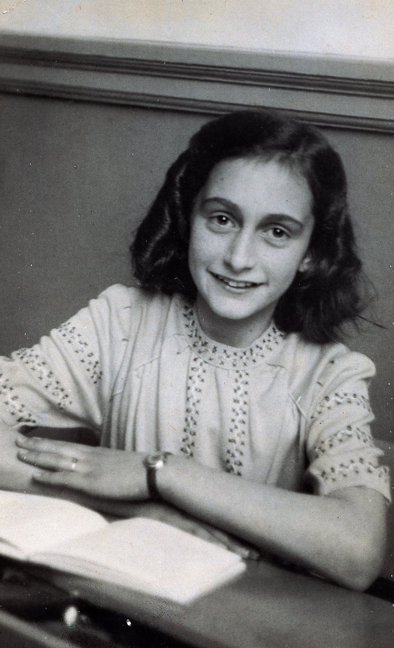 Portrait of German Jewish diarist Anne Frank.
