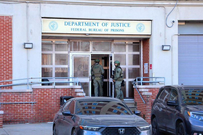 The Metropolitan Detention Center in New York City, United States, on January 4, 2025. Venezuelan President Nicolas Maduro is being held, in the Brooklyn borough of New York.