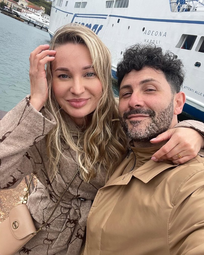 Yulia Burtseva and her husband.