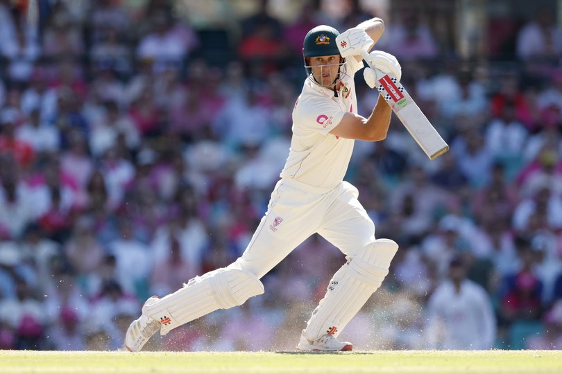 SYDNEY, AUSTRALIA - JANUARY 06: Beau Webster of Australia bats during day three of the Fifth Test in the 2025/26 Ashes Series between Australia and England at Sydney Cricket Ground on January 06, 2026 in Sydney, Australia. (Photo by Darrian Traynor/Getty Images)