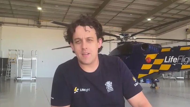 LifeFlight pilot Andres Caldwell led the rescue mission from Mount Isa to find a man stranded 500 kilometres away in flood-affected terrain south of Hughenden, Queensland.