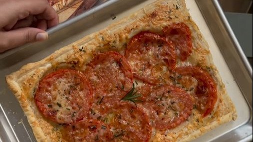 Tomato and Rosemary Tart.