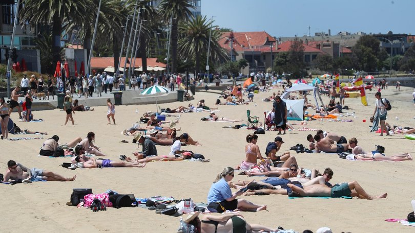 Nearly 7 million people in Melbourne and Adelaide will be sweating through 42C degrees on Wednesday. Picture: NewsWire/ David Crosling