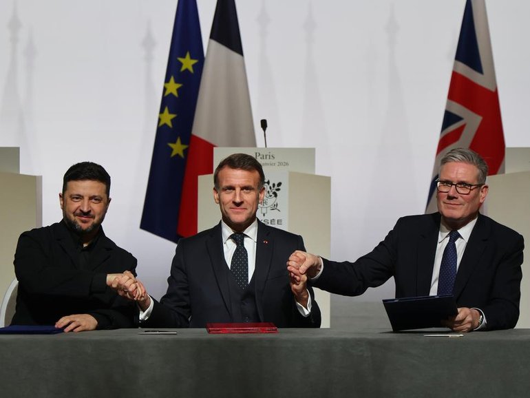 Allies of Ukraine pledge support to rebuild the nation's post-war military and support deterrence. (AP PHOTO)