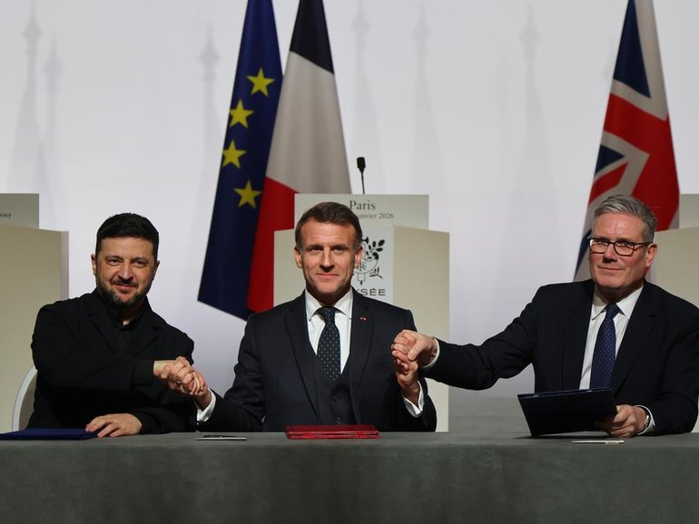 Allies of Ukraine pledge support to rebuild the nation's post-war military and support deterrence. (AP PHOTO)