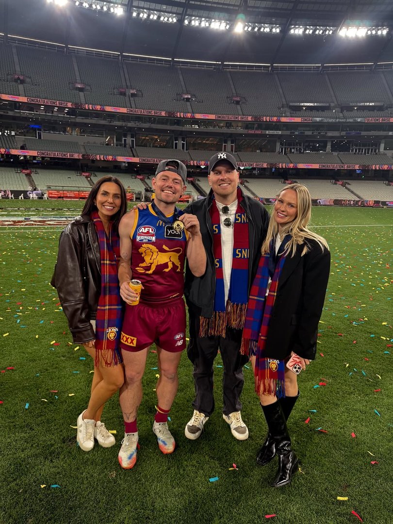 This photo of Tess Crosley, Lachie Neale, Ben Crosley and Jules Neale has been deleted.