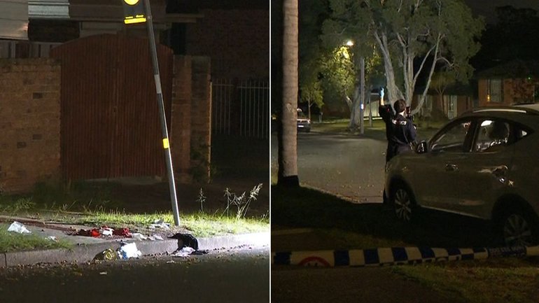 A teenage boy is fighting for his life after he was stabbed during a brawl at a house party in Sydney's west.