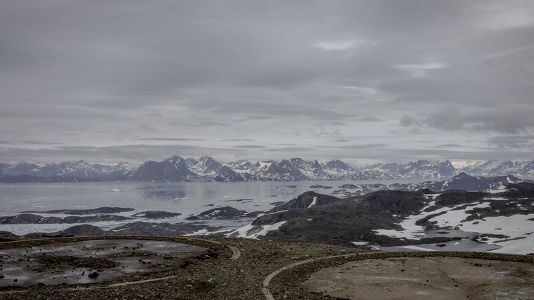 A former radar station in eastern Greenland in June 2025. 