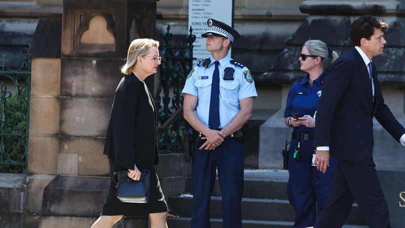 Leader of the Opposition Sussan Ley attended the funeral for Peter Meagher at St Mary's Cathedral in Sydney. Photo: Gaye Gerard /NewsWire