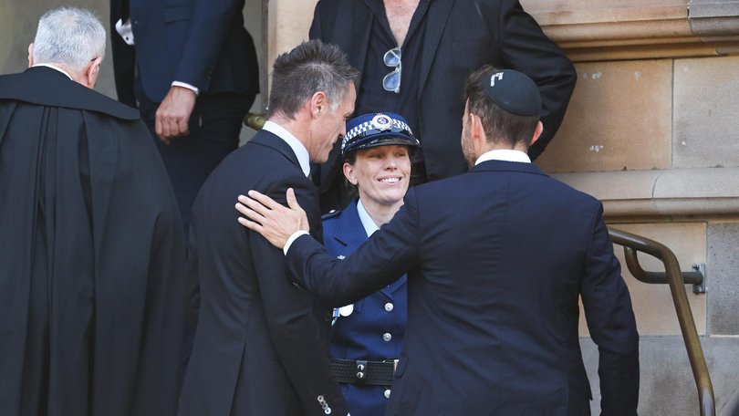NSW Premier Chris Minns attended the funeral for Peter Meagher at St Mary's Cathedral in Sydney. Photo: Gaye Gerard /NewsWire