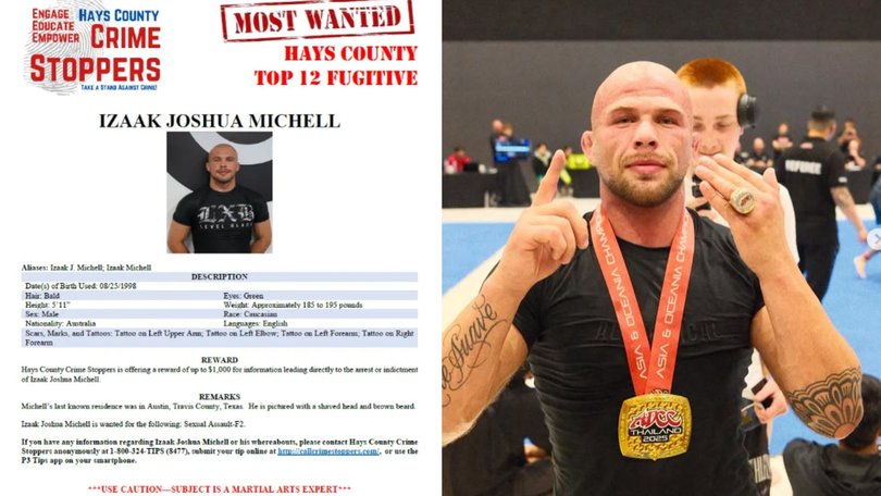 Izaak Michell can be sent back to the US under Australia’s extradition treaty.