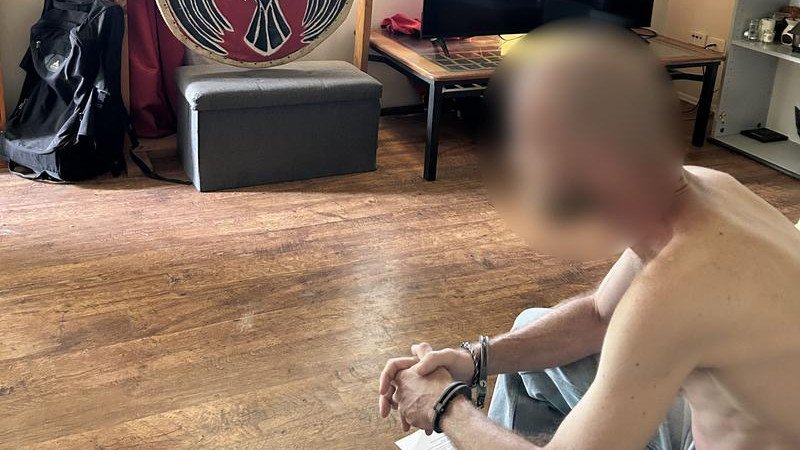 Kayn Adam Charles Wells wants to leave Australia rather than be prosecuted on neo-Nazi offences. (HANDOUT/AUSTRALIAN FEDERAL POLICE)