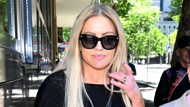 Brynne Edelsten has dodged questions after being charged with trafficking a commercial quantity of methamphetamine. 