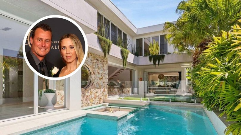 Celebrity couple Bec and Lleyton Hewitt had a tough time trying to sell their Burleigh Heads home./Instagram.