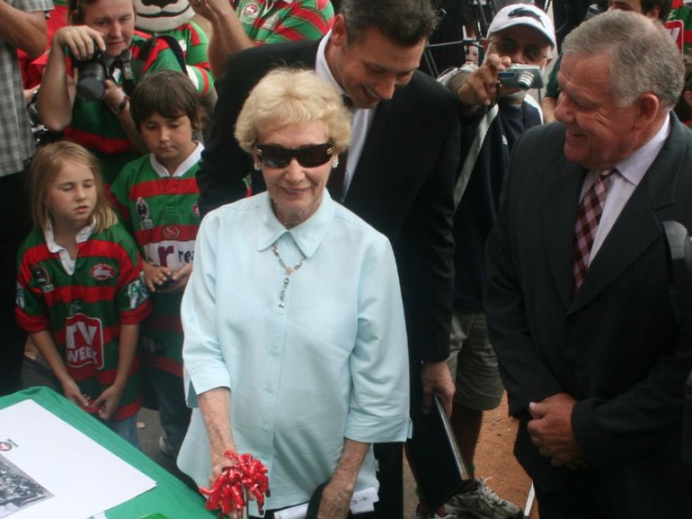 South Sydney icon Joyce Churchill who has died at the age of 99.