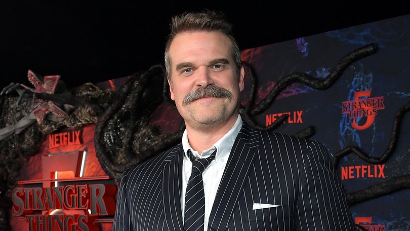 David Harbour at the Stranger Things premiere.