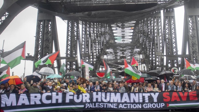 The Sydney Harbour Bridge march on August 3.