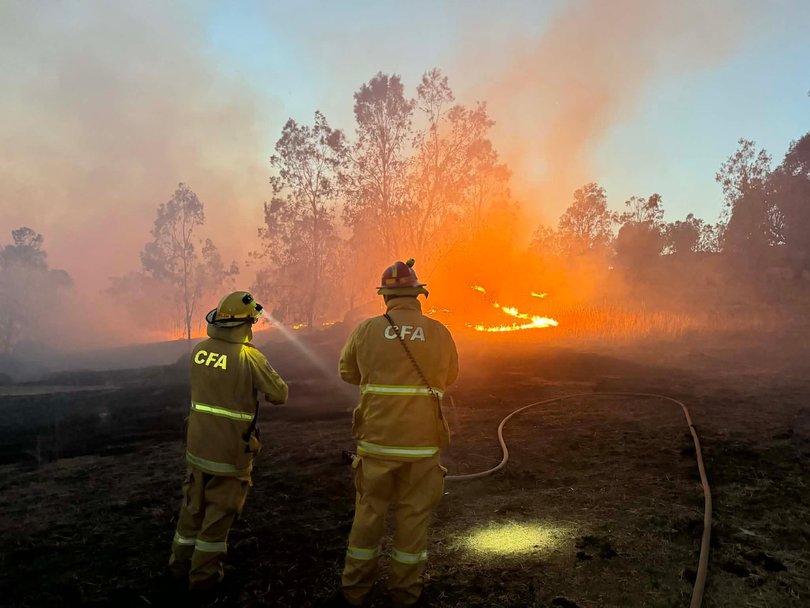 One Sassafras-Ferny Creek vehicle and crew was dispatched last night to help with the fires in the Longwood area.