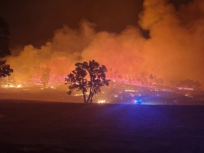 At least ten properties have been lost to the flames. Photo: Facebook