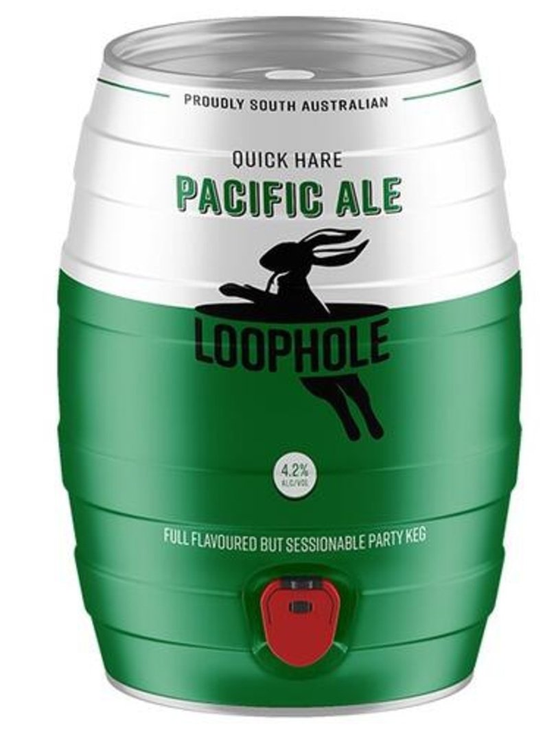 The Loophole Brewing Co Pacific Ale 5 Litre Party Keg.