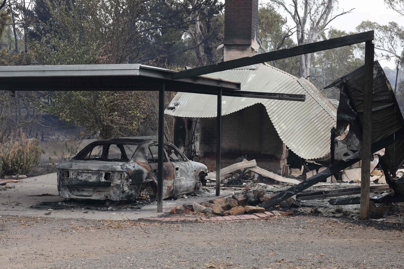 HARCOURT, AUSTRALIA- NewsWire Photos- JANUARY 10. 2026. Harcourt Fires. Residents return to find homes burnt to the ground. Picture: NewsWire/ David Caird