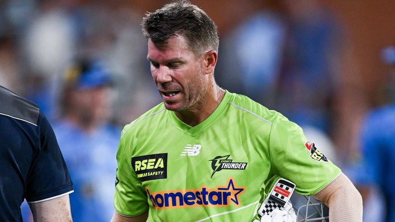 David Warner is struggling with a knee concern.