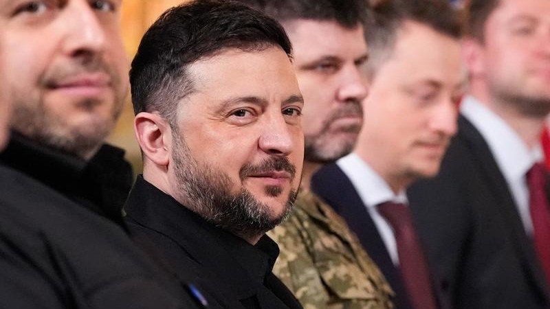 Ukraine’s army says oil platforms it attacked in the Caspian Sea are used to supply Russian forces. (AP PHOTO)