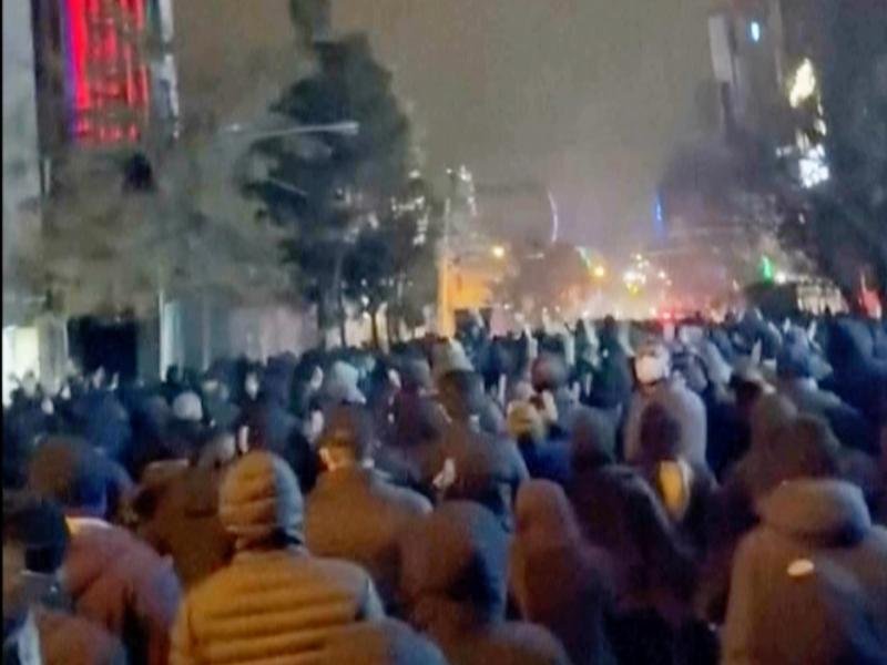 Iran's authorities have accused the US and Israel of fomenting trouble amid protests in some cities. (AP PHOTO)