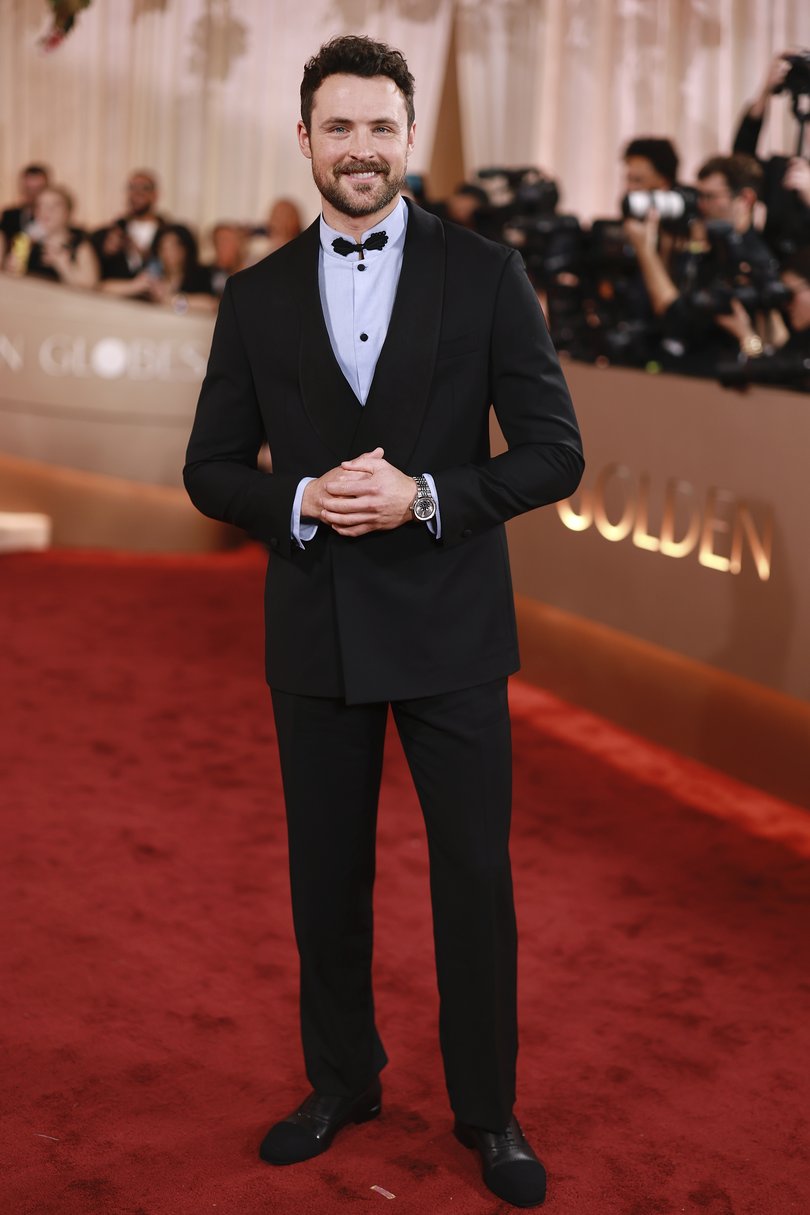Dylan Efron attends the 83rd annual Golden Globe Awards at The Beverly Hilton.