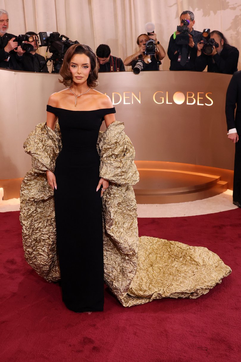 Maura Higgins at the 83rd Annual Golden Globes held at The Beverly Hilton.